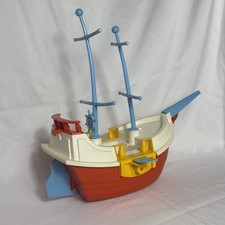 Vintage 1975 Weebles Treasure Island Playset Pirate Ship Toy