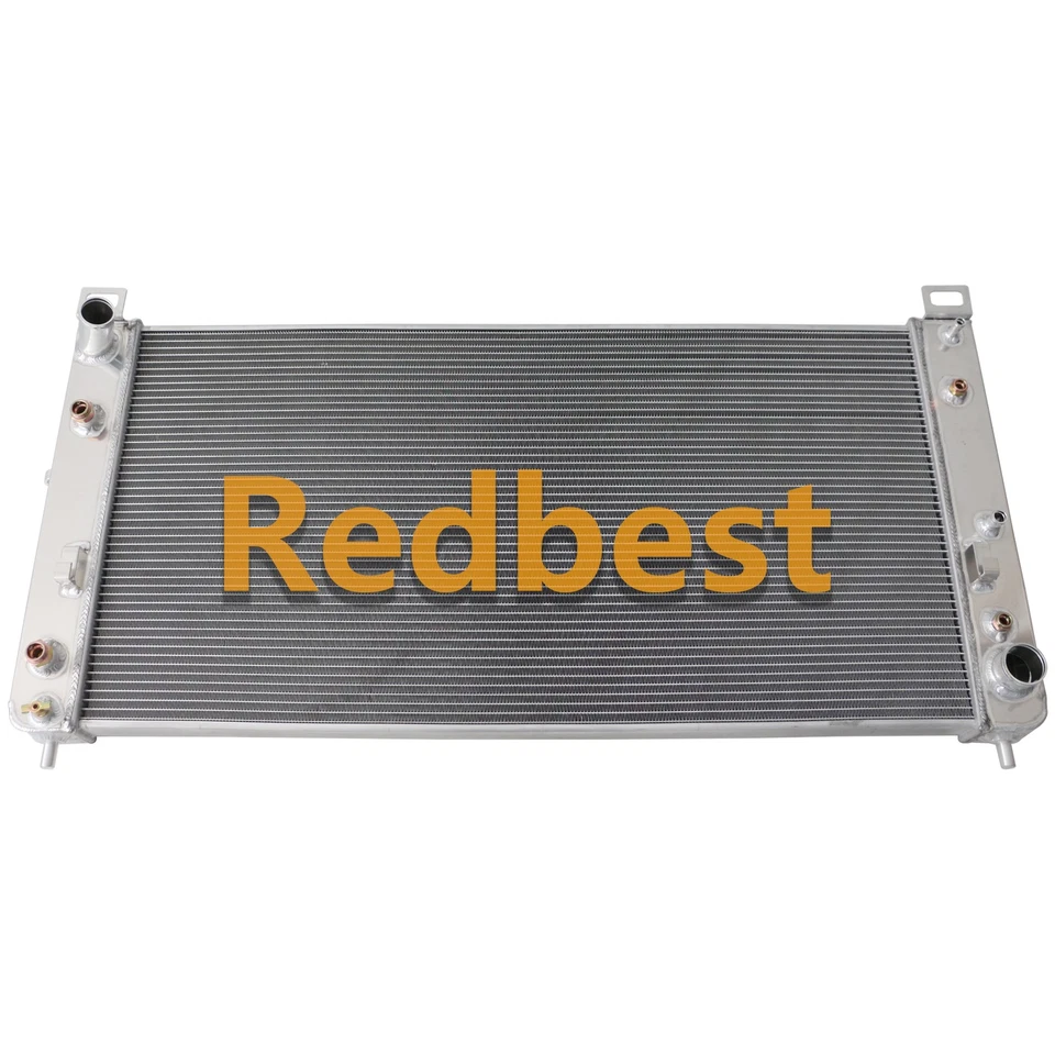 Radiador de aluminio V8 3 filas para camioneta Chevrolet Silverado 2500 3500 HD 2003-2007 Foto 2 de 4