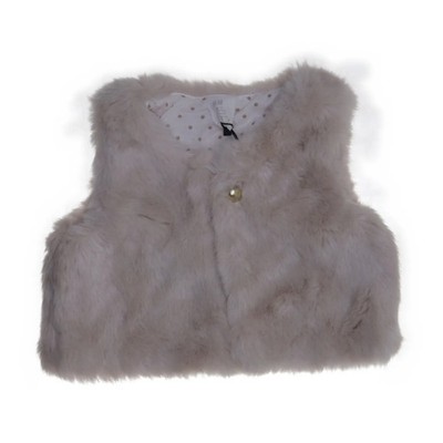 H&M, Outdoor Weste, Mädchen, Größe: 68, Beige, Acryl/Baumwolle/Polyester #GFf