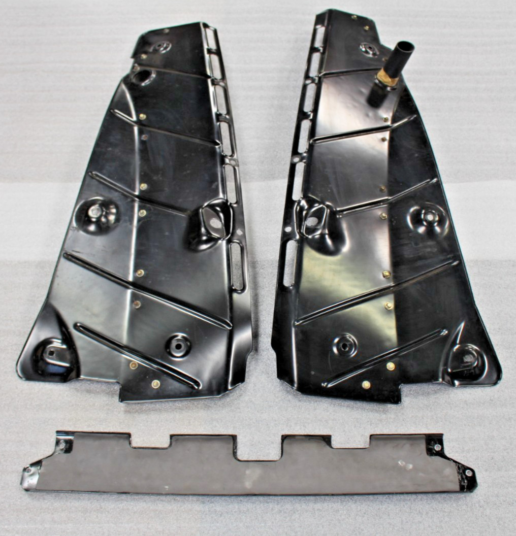 Ferrari 360 Coupe, LH / RH Engine Bay Cover Set, Used, P/N 65889700, 65889600