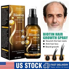 Biotin Hair Growth Spray Anti Hair Loss Fast Regrowth Scalp Treatment Serum-2025