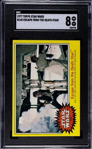 1977 Topps Star Wars #145 Escape from the Death Star! — SGC 8