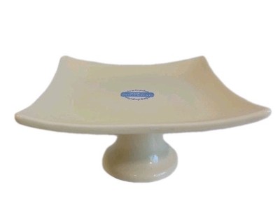 Destinos. S.A.. Ceramic Modern Cake Pastry Stand Made in Portugal, 8'' X 8'', New