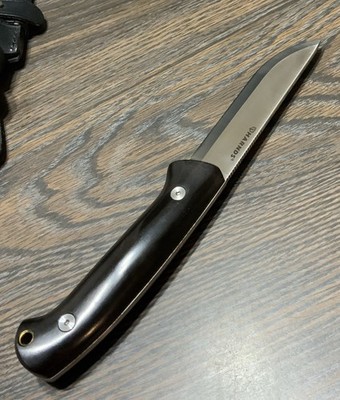 Forester Harnds Knife with Leather Sheath W/Sandvic 14C28N HK4018 Steel New