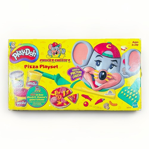2001 Hasbro Play-Doh Chuck E. Cheese’s Pizza Playset W/ Box 