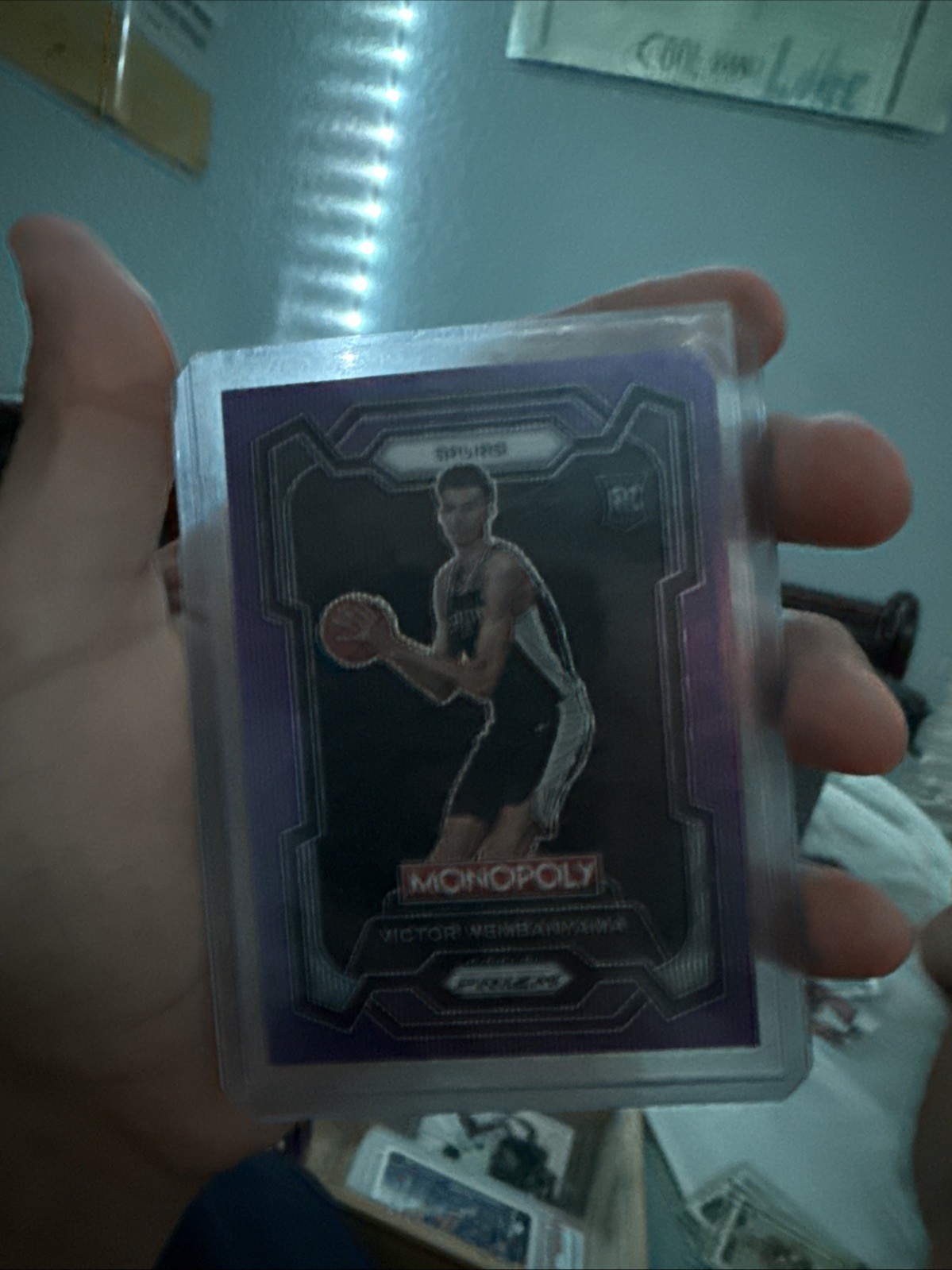 2023-24 Panini Prizm Monopoly - Victor Wembanyama #81 Purple Wave Prizm (RC)