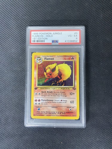 Flareon (1st Edition) graded PSA 4 for sale on eBay