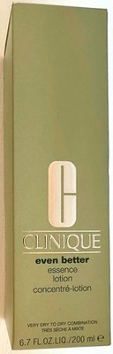Clinique Even Better Essence lotion 6.7oz/200 mL NIB Very Dry to Combination 1,2