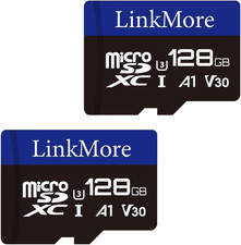 128GB Micro SDXC Card 2 Pack , A1, UHS-I, U3, V30, Class 10 Compatible, Read Sp