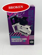  BROKEN Cooler Master Vertical GPU Card Holder Kit V3 PCIe 4.0 5.0 White