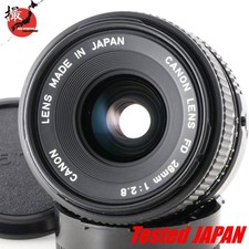 Canon New FD NFD 28mm f/2.8 MF Wide Angle Lens w/ Caps Near MINT Tested JAPAN