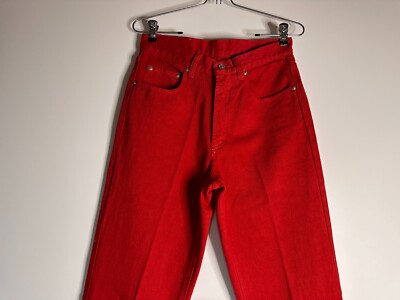 Polo Ralph Lauren Red Denim Red Jeans Union Made in USA Men Size