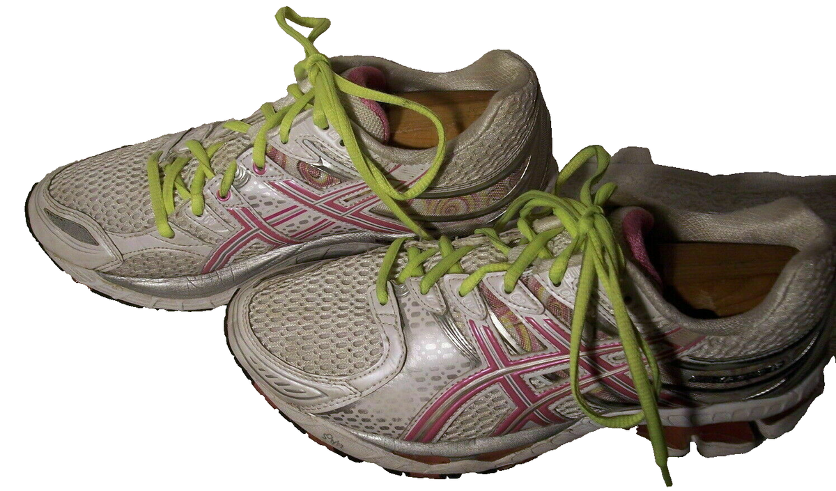 ASICS Gel-Kayano 16 Duomax sz White/Pink/Silver Running Shoes T050N