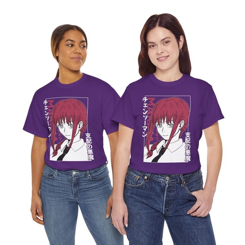 Makima Chainsaw Man Shirt Anime Tee T-Shirt Pochita Horror Manga Otaku Denji CSM - Picture 66 of 68
