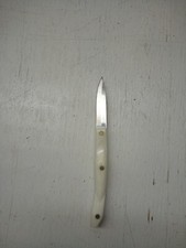 Cutco 1720 Kitchen Paring Knife Stainless Blade, Pearl White Handle, Made in USA