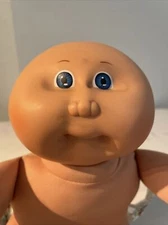 1983 Cabbage Patch Kid Baby Doll Bald P Factory HM1 Xavier Roberts Diaper Coleco