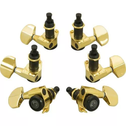 Planet Waves PWAT 333L Auto Trim Locking Tuners Machine Heads Gold