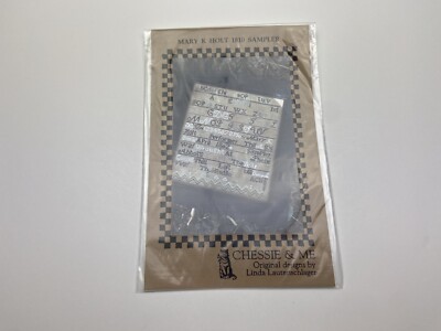 Chessie and me Mary L Holt 1810 Sampler Counted Cross Stitch Pattern 6P
