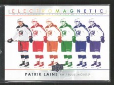 2021-22 Upper Deck #EM-25 Patrik Laine Electromagnetic Columbus Blue Jackets (T)