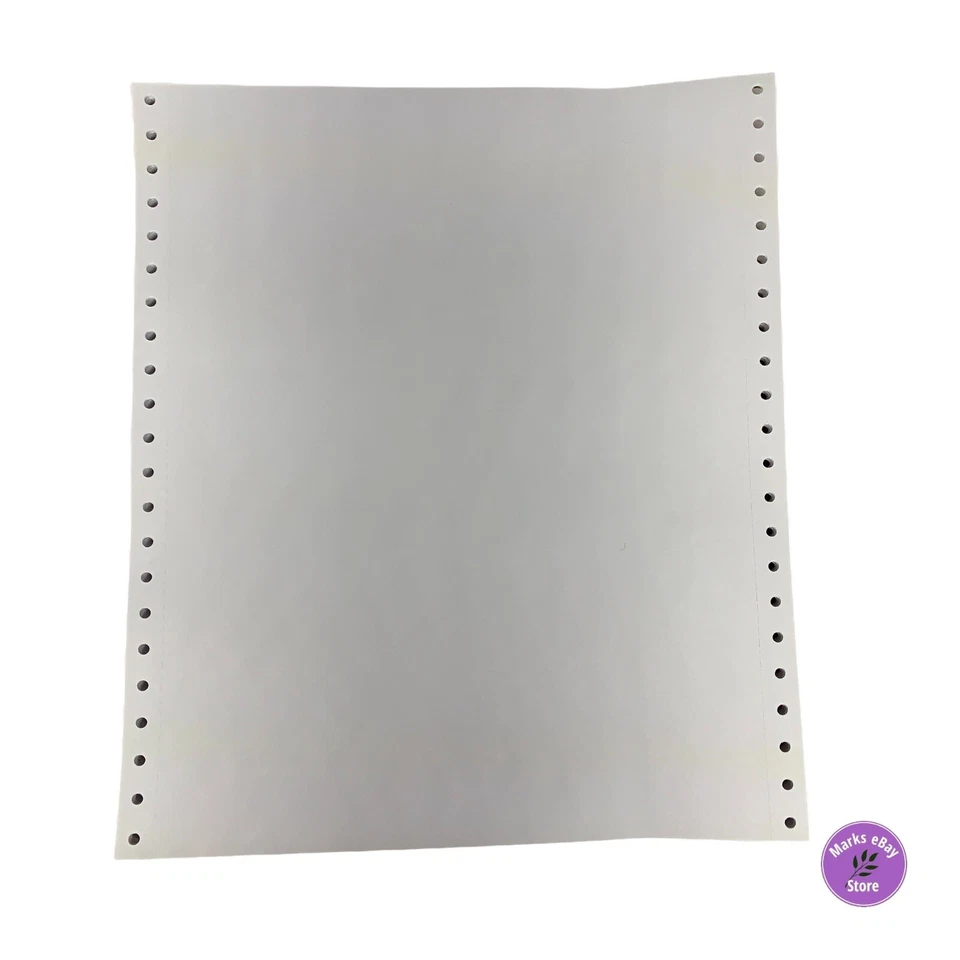 Dot Matrix Continuous Feed Printer Paper 9-1/2"x11" 50 sheets - Image 4 of 4