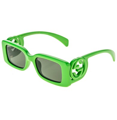 GUCCI Couture 1325 Green GG Logo 009 Narrow Fashion Square