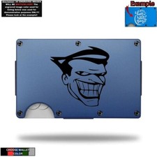 Metal Wallet Minimalist Laser Engraved with Batman Animated Series Joker