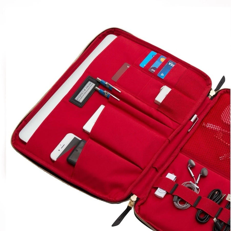 Nuevo en caja Knomo London Compact 13" organizador tecnológico negro para tableta o computadora portátil Foto 4 de 4