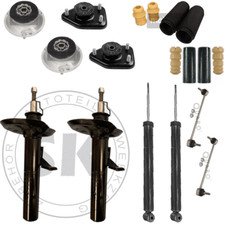 4x Stossdämpfer vorne hinten + 4x Domlager + 2x Schutzsatz + Stabi BMW X3 E83 