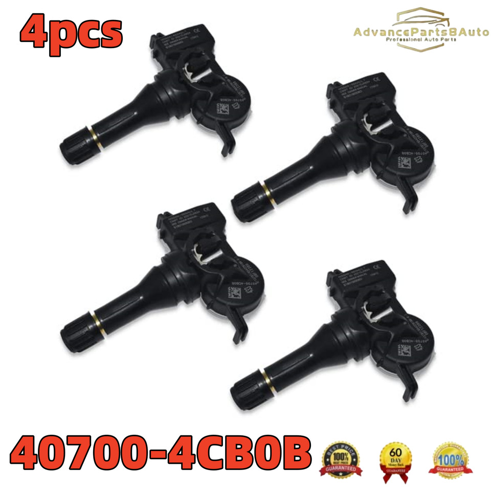 4x TPMS Tire Pressure Sensor 407004CB0B For Nissan Altima Rogue
