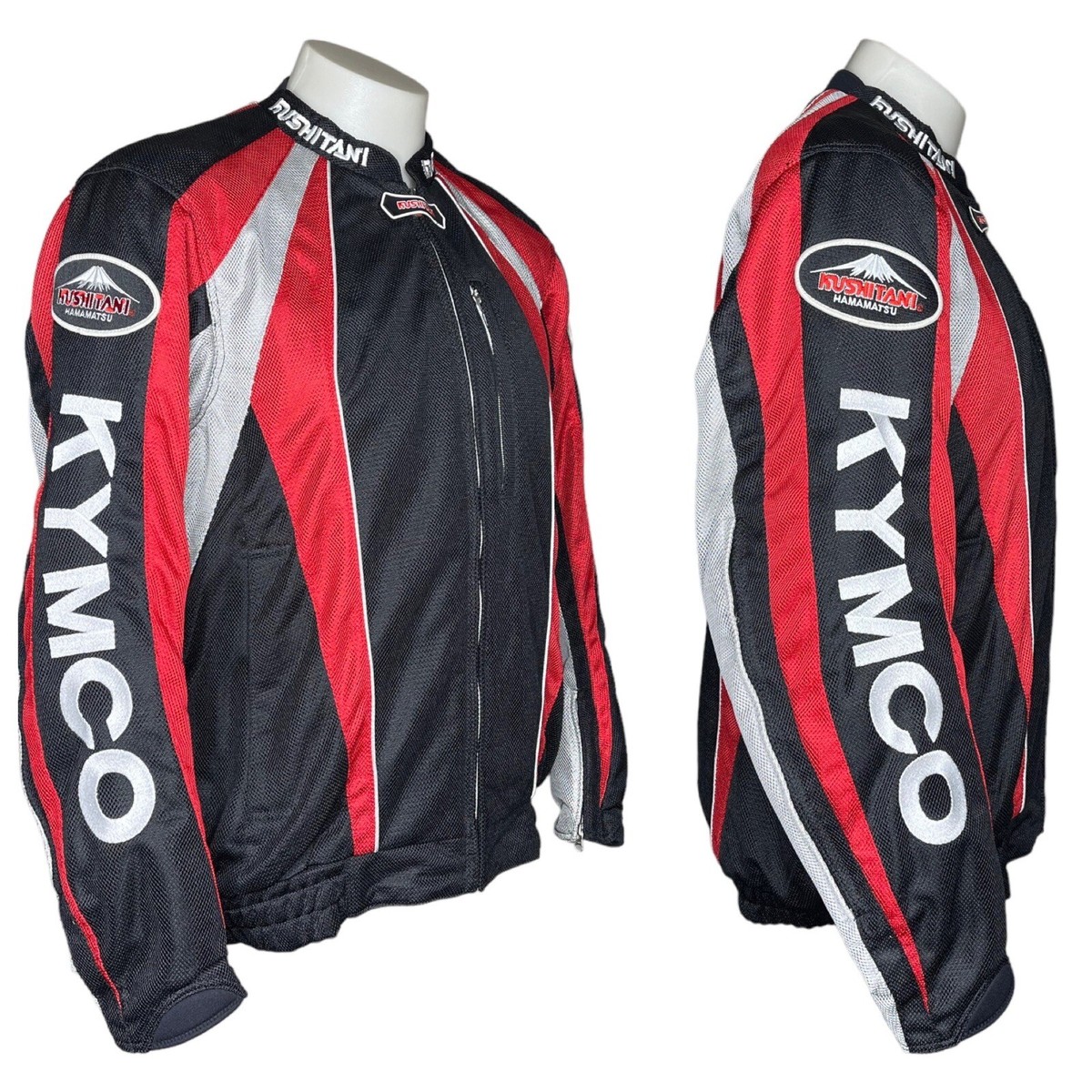 Kushitani Kymco Mesh Motorcycle Jacket Lg Vented Sleeves Zip