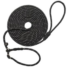 10FT / 15FT / 20FT Anti-Choke Slip Lead Dog Leash Reflective 1/3  Rope Leash ...