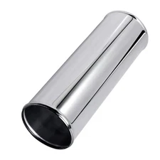 3.5 in Straight Intercooler Pipe Air Intake Hose Aluminum Alloy Tube Silver 30cm