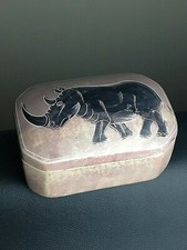 Boite africaine en pierre de talc