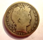 1899-S BARBER HALF DOLLAR 50C SAN FRANCISCO MINT RARE EARLY DATE COLLECTOR COIN