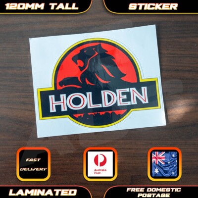 Holden Jurassic Park Style Sticker Decal Commodore V8 Bumper Car Funny Laptop