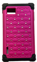 Cellairis Hybrid Case Hybrid Ripple FüR Lg MS659 Optimus F3 Pink/Black