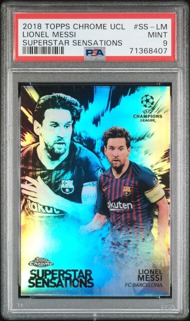 2018-19 Topps Chrome UEFA Champions League Superstar Sensations Lionel Messi