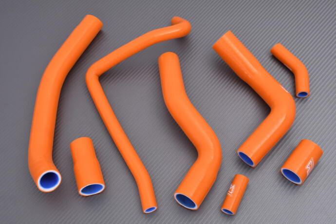 Durites de radiateur orange haute pression pour optimiser le refroidissement de la Yamaha R1