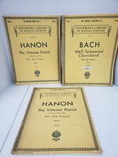 Vintage Schirmer s Library Of Musical Classics Piano Books Lot of 3 See Desc.