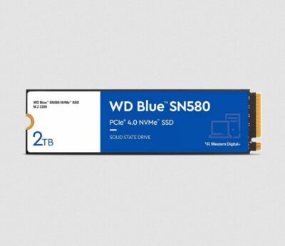 SSD WD Blue M.2 2280 2TB NVMe SN580 intern WDS200T3B0E (0718037902449)