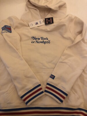 New York Rangers x New York Or Nowhere White Hoodie Large IN HAND