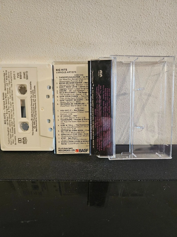 BIG HITS Various Artists 1989 CASSETTE TAPE DANCE POP ROCK COMPILATION - Image 2 of 4