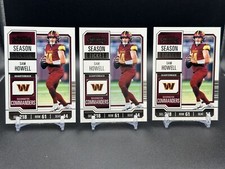 Sam Howell 2023 Panini Contenders #100 Commanders Lot Of 3 Cards NFL