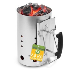 BLOSTM Charcoal Barbecue Chimney Starter Quick Start BBQ Grill Burner Lighter