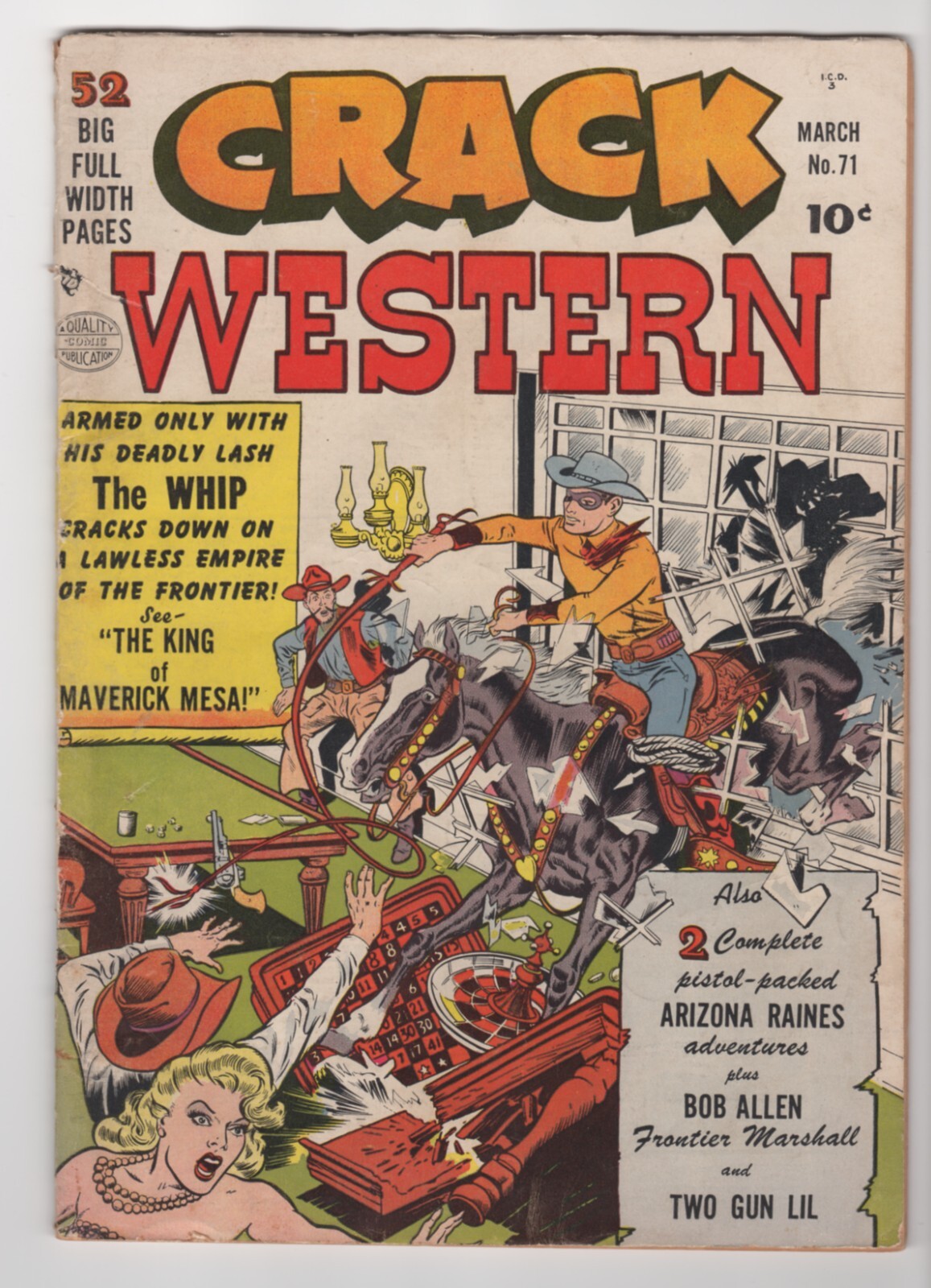 Crack Western #71 VG (4.0) Golden Age Quality Comic