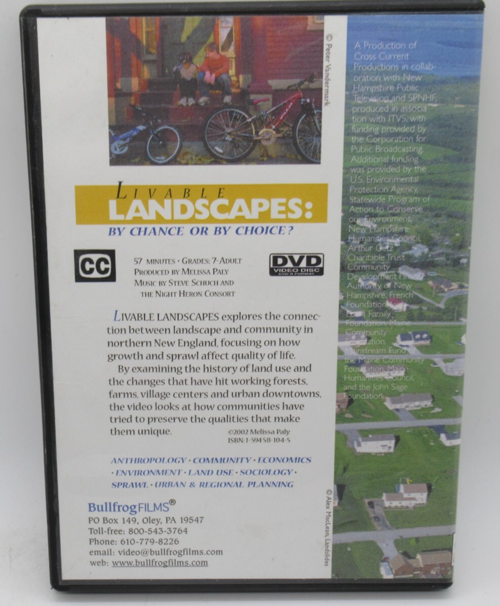 LIVABLE LANDSCAPES: BY CHANCE OR BY CHOICE DVD, NORTHERN NEW - Main Image