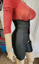 Divafit Brazilian Bodysuit Hi-Waist Thigh Shaper Body Shaper Blk Retail $119 XS