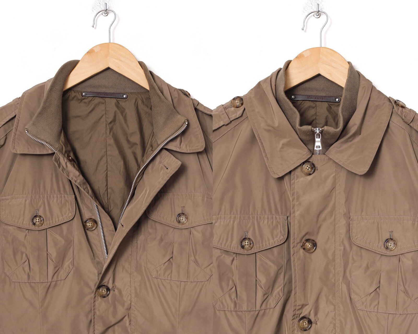 Mens HACKETT Field Jacket Military Coat 
