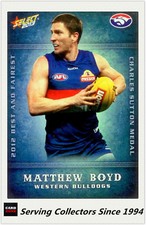 2013 AFL Champions Holochrome Best&Fairest Card BF18 Matthew Boyd-West Bulldogs