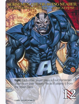 APOCALYPSE Upper Deck Marvel Legendary MASTERMIND TACTIC HORSEMEN
